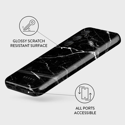 Noir Origin - Black Marble Samsung Galaxy A35 Case 3