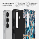 Mystic River - Blue Marble Samsung Galaxy S25 Plus Case 2