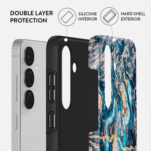 Mystic River - Blue Marble Samsung Galaxy S25 Plus Case 2