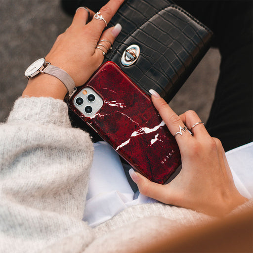 Iconic Red Ruby - Marble Google Pixel 8a Case 6