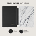 Satin White - Marble Kindle Paperwhite (11th Gen) Case 4