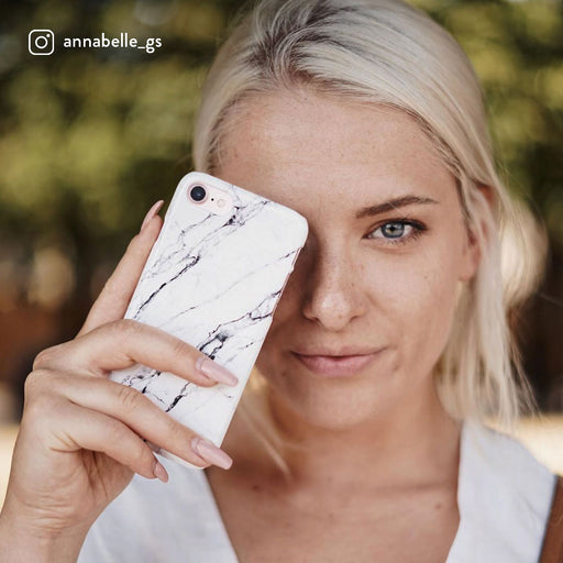 Satin White - Marble Samsung Galaxy S24 Case 13