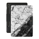 Fatal Contradiction - Black & White Marble Samsung Galaxy Tab S9+ Case 1