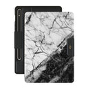Fatal Contradiction - Black & White Marble Samsung Galaxy Tab S9+ FE Case 1
