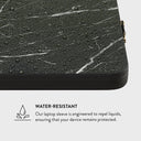 Noir Origin - Black Marble Laptop Sleeve 10