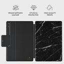 Noir Origin - Black Marble Samsung Galaxy Tab S8 Ultra Case 2