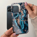 Mystic River - Blue Marble Samsung Galaxy S25 Plus Case 5