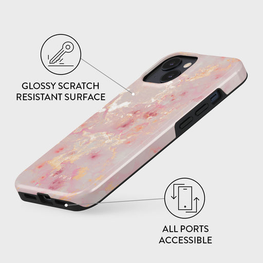 Golden Coral - Pink iPhone 15 Case 7