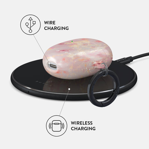 Golden Coral - Pink Google Pixel Buds Pro Case 3