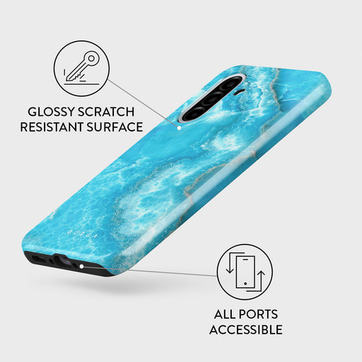 Ocean Waves - Blue Samsung Galaxy A36 5G Case 3