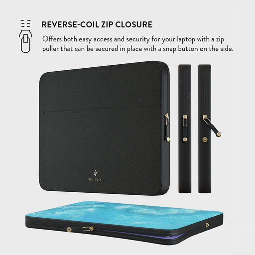 Ocean Waves - Blue Laptop Sleeve 9