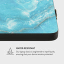 Ocean Waves - Blue Laptop Sleeve 10