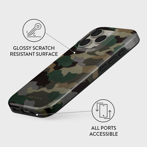 Tropical Green Camo - iPhone 16 Pro Case 3