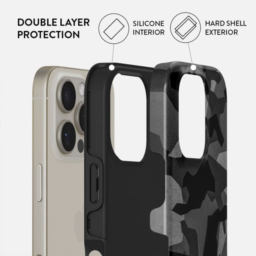 Night Black Camouflage - iPhone 16 Pro Max Case 2