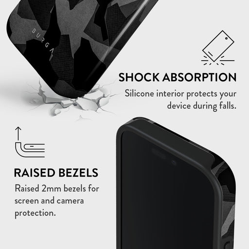 Night Black Camouflage - iPhone 16 Pro Max Case 4