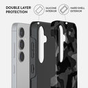 Night Black Camouflage - Samsung Galaxy S24 Case 6