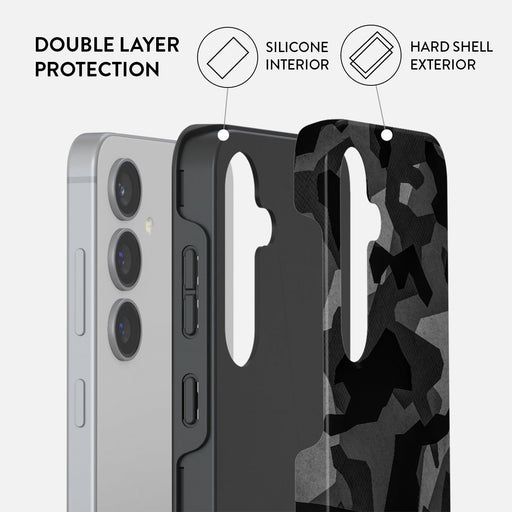 Night Black Camouflage - Samsung Galaxy S24 Case 6