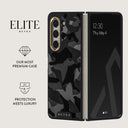 Night Black Camouflage - Samsung Galaxy Z Fold 5 Case 2