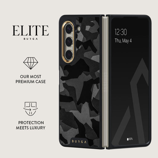 Night Black Camouflage - Samsung Galaxy Z Fold 5 Case 2