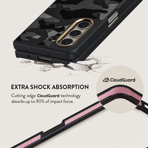 Night Black Camouflage - Samsung Galaxy Z Fold 5 Case 3