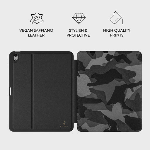 Night Black Camouflage - iPad Air 13 (7th/6th Gen) Case 3