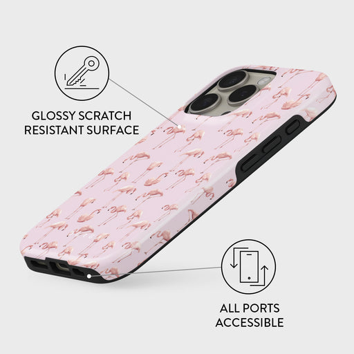 Nostalgic Pink - Flamingos iPhone 16 Pro Max Case 3