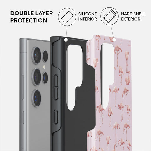 Nostalgic Pink - Flamingos Samsung Galaxy S24 Ultra Case 6