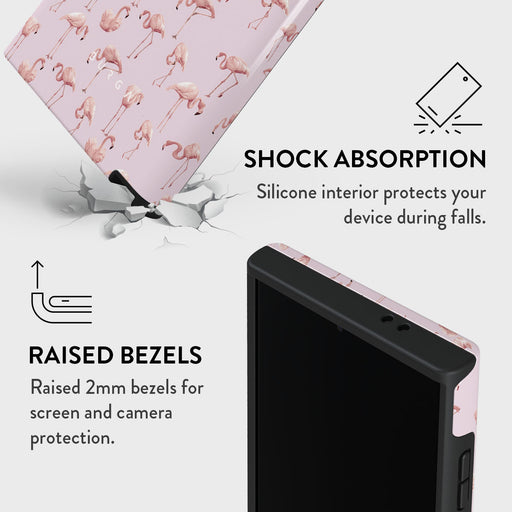 Nostalgic Pink - Flamingos Samsung Galaxy S24 Ultra Case 8