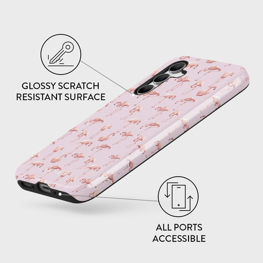 Nostalgic Pink - Flamingos Samsung Galaxy A55 Case 3