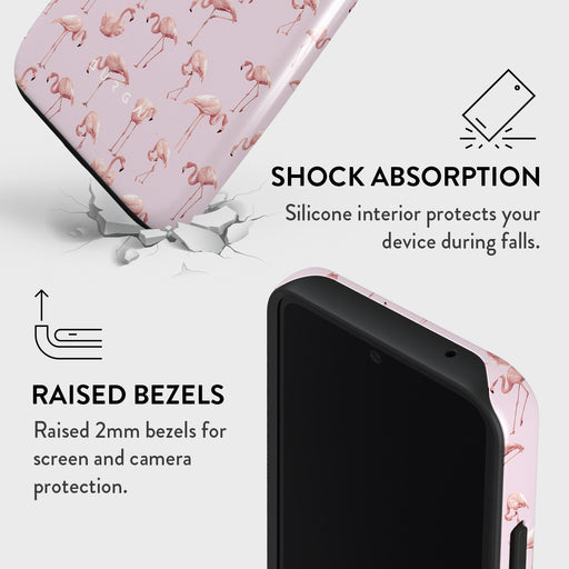 Nostalgic Pink - Flamingos Samsung Galaxy A55 Case 4