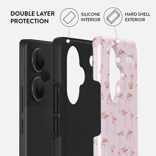 Nostalgic Pink - Flamingos Xiaomi Redmi Note 13 Pro+ 5G Case 2