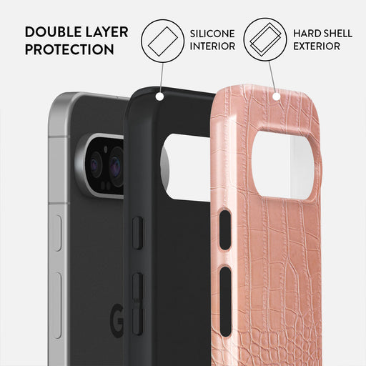 Pink Croco - Google Pixel 9 Case 2