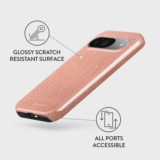 Pink Croco - Google Pixel 9 Case 3