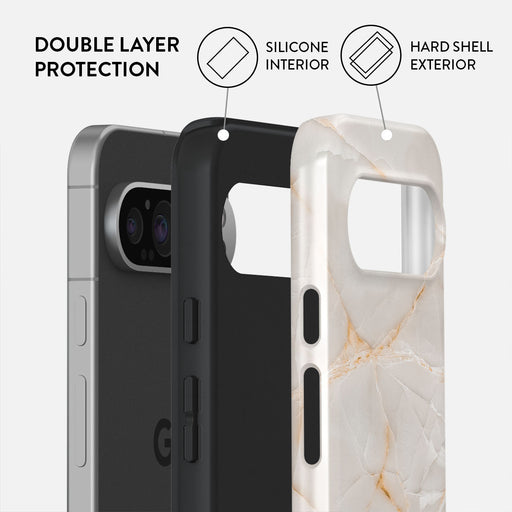 Vanilla Sand - Marble Google Pixel 9 Pro XL Case 2