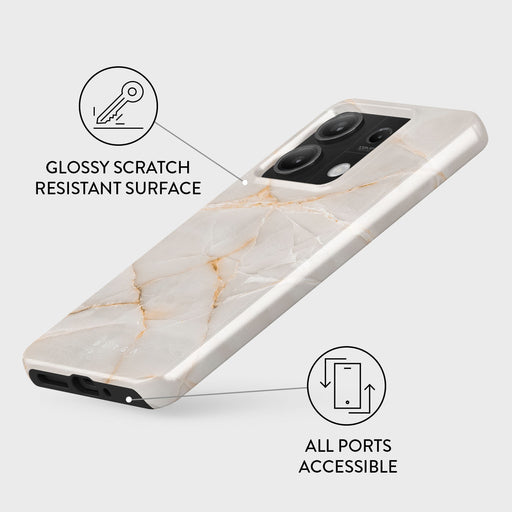 Vanilla Sand - Marble Xiaomi Redmi Note 13 5G Case 3