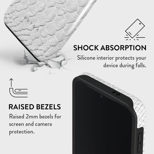 Glacial Desert - White Snakeskin Samsung Galaxy S24 Plus Case 8