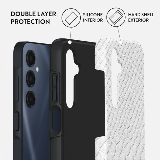 Glacial Desert - White Snakeskin Samsung Galaxy A16 Case 2