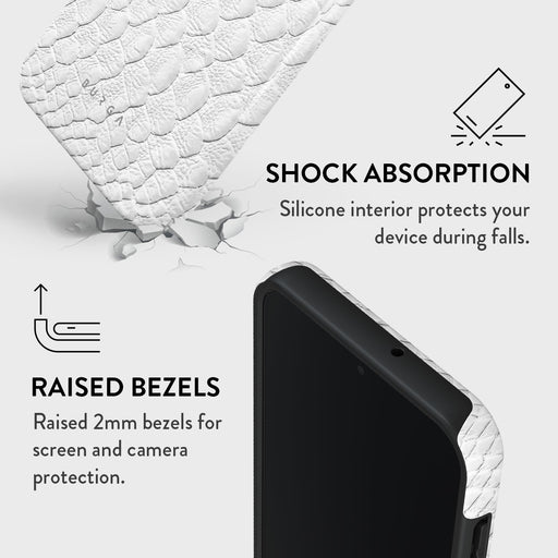 Glacial Desert - White Snakeskin Samsung Galaxy A15 4G / 5G Case 4