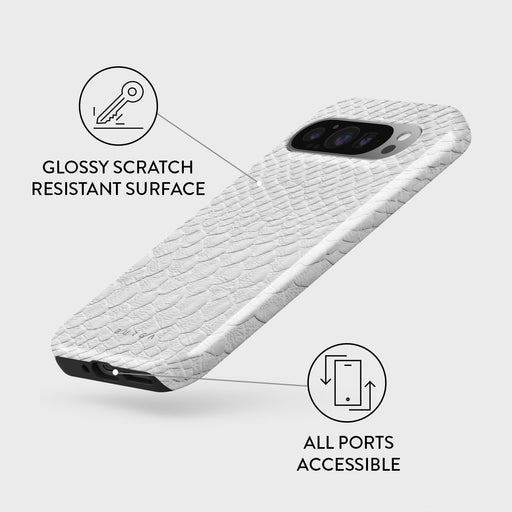 Glacial Desert - White Snakeskin Google Pixel 9 Pro Case 3