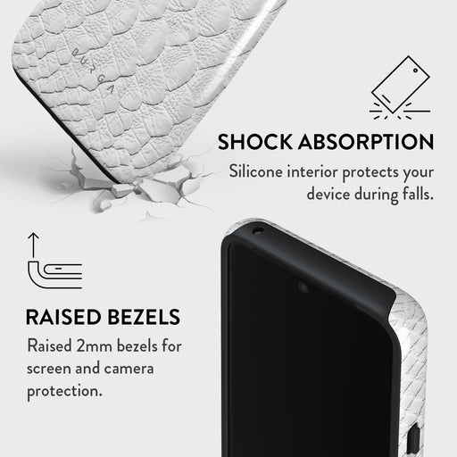 Glacial Desert - White Snakeskin Google Pixel 8 Case 4