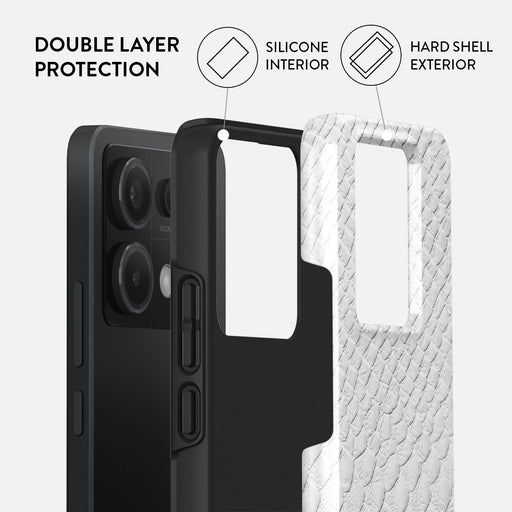 Glacial Desert - White Snakeskin Xiaomi Redmi Note 13 Pro 5G Case 2