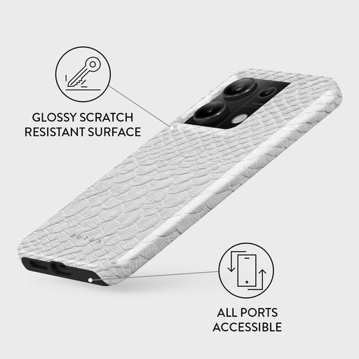 Glacial Desert - White Snakeskin Xiaomi Redmi Note 13 Pro 5G Case 3