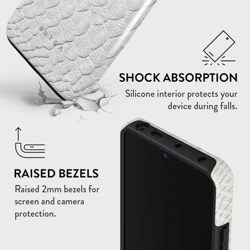 Glacial Desert - White Snakeskin Xiaomi Redmi Note 13 Pro 5G Case 4