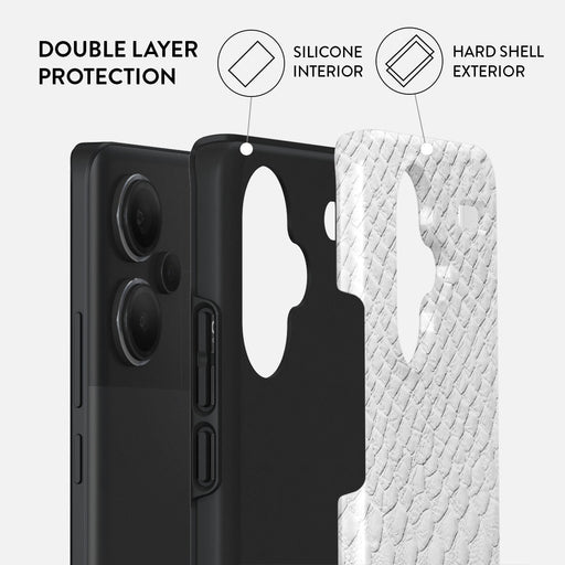 Glacial Desert - White Snakeskin Xiaomi Redmi Note 13 Pro+ 5G Case 2