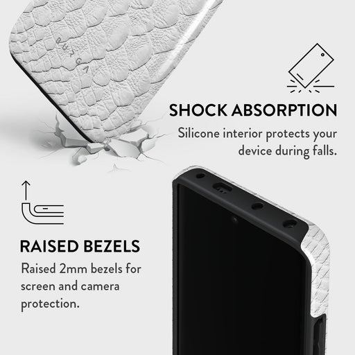 Glacial Desert - White Snakeskin Xiaomi Redmi Note 13 Pro+ 5G Case 4