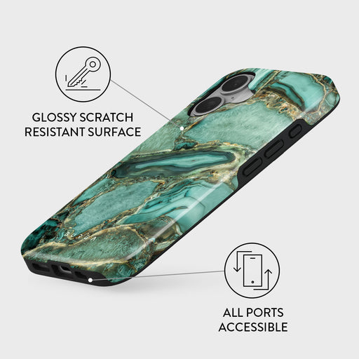 Ubud Jungle - Turquoise iPhone 16 Case 3