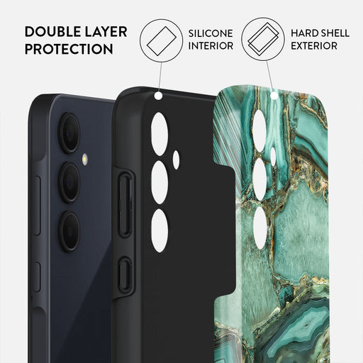 Ubud Jungle - Turquoise Samsung Galaxy A35 Case 2
