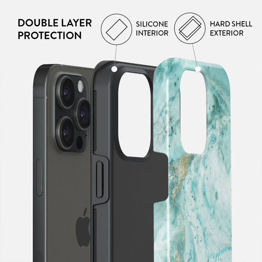Uluwatu Waves - Teal iPhone 15 Pro Case 6