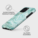 Uluwatu Waves - Teal iPhone 15 Pro Case 7