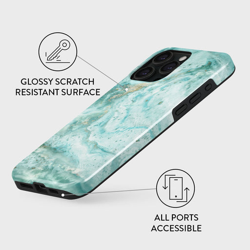 Uluwatu Waves - Teal iPhone 15 Pro Case 7